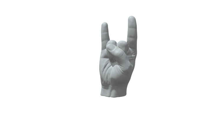 Italian hand horn 3D Model