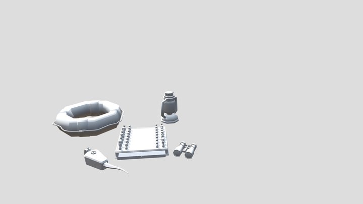 By the Ocean - Model 2 more detailed props 3D Model