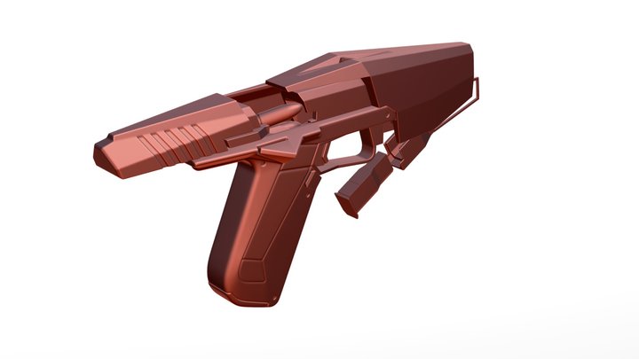 ENFORCER Pistol - Concept Model 3D Model