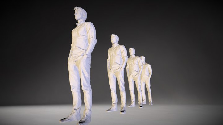 Reverse - Low Poly collection 3D Model