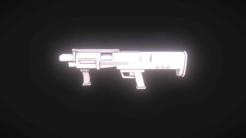 Sci Fi Shotgun 3d Model By Ryan Davis Ryanchdavis [d071191] Sketchfab