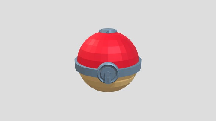 Hisui Pokeball 3D Model