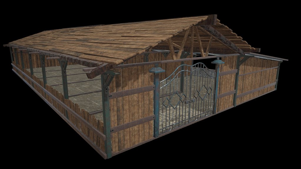 stable Warehouse Home wooden-103MB-floor4k