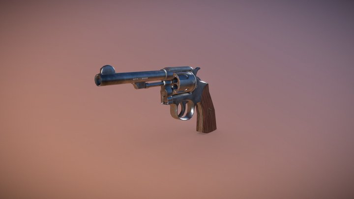 Revolver Smith & Wesson 3D Model