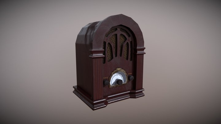 [Student Work] Realistic Retro Radio 3D Model