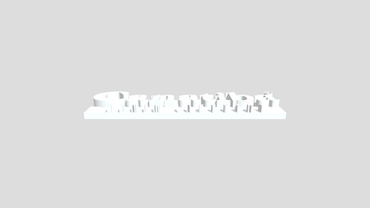 Canatiba Logo Base STL 3D Model