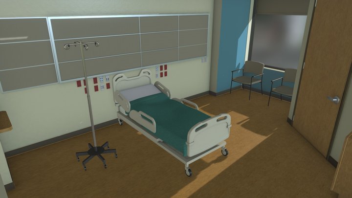 Hospital Room 3D Model