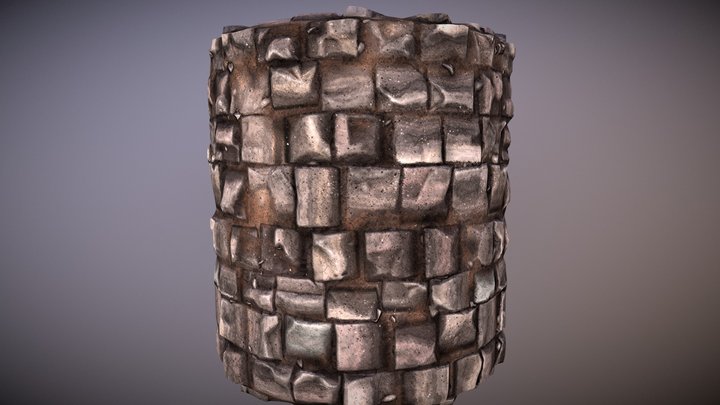 Substance Material: Cobblestone. 3D Model