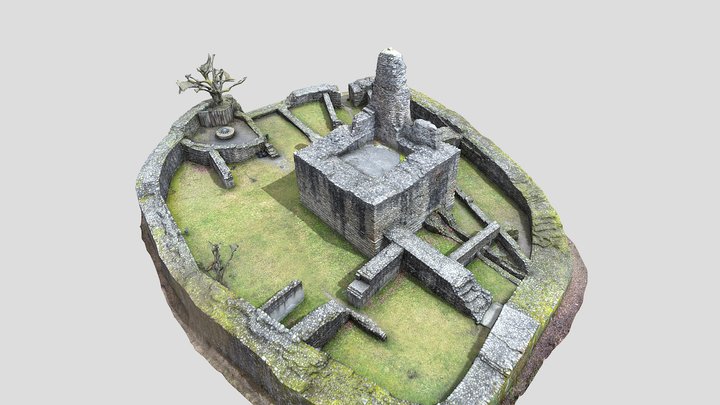 Altregensberg castle ruin 3D Model