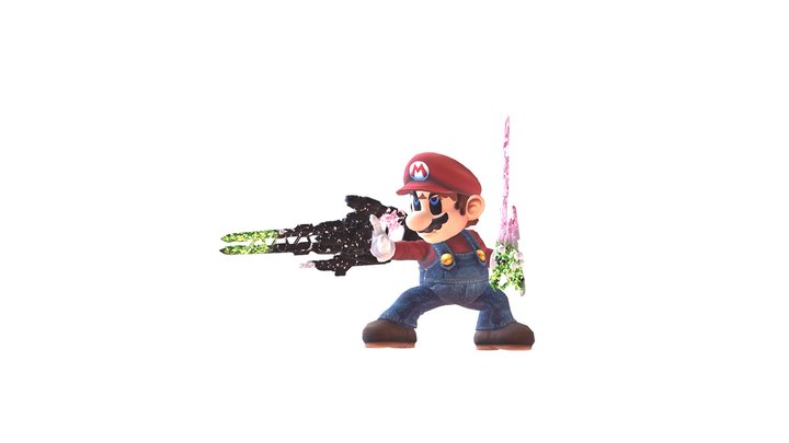 Warrior Mario HD 3D Model