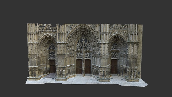 Entrée de cathédrale 3D Model