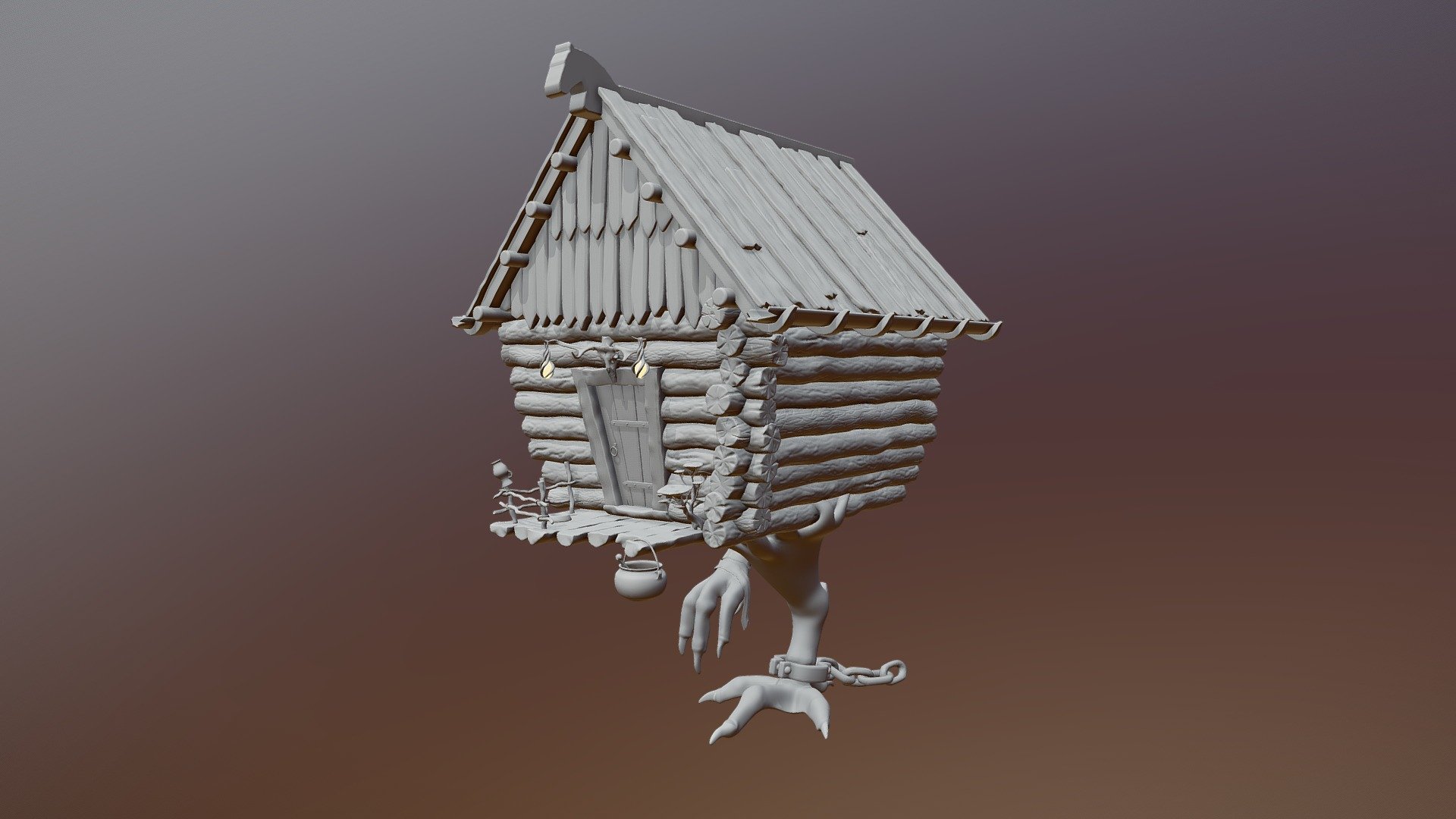 Yaga House (high poly)