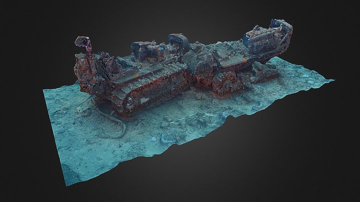 Tractors (Seabee Junkyard, Guam) 3D Model