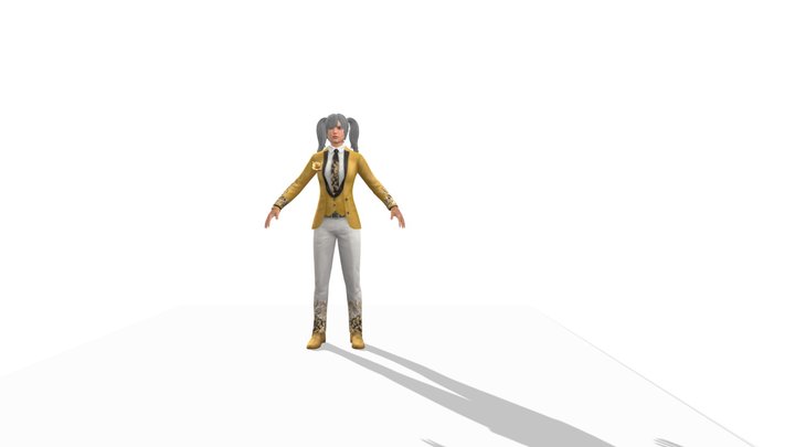 Season 4 Character in Golden Trigger Set 3D Model