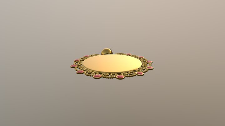 Locket Sculpt (Reduced Polygons) 3D Model