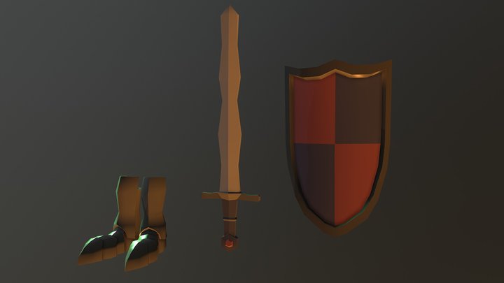 Armory Items 3D Model
