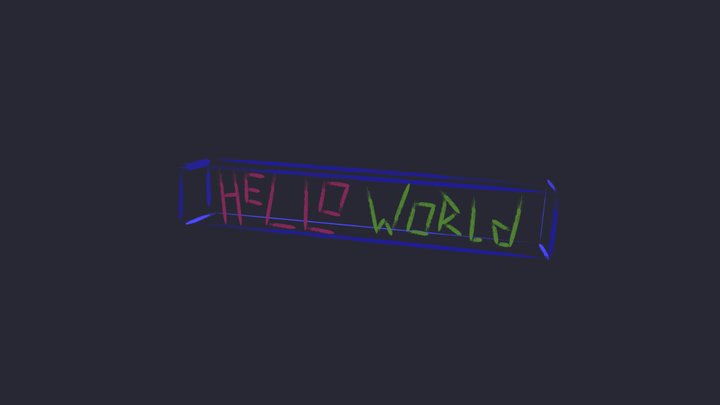 Hello World 3D Model