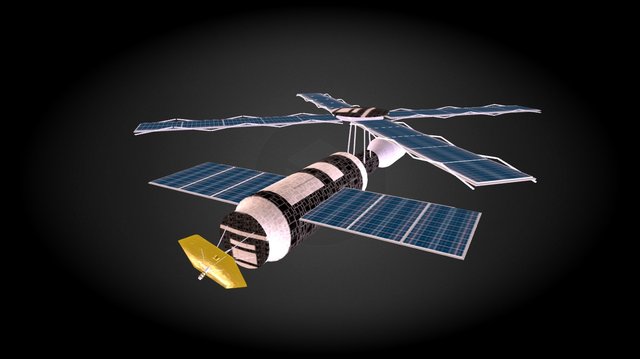 SpaceStation 3D Model