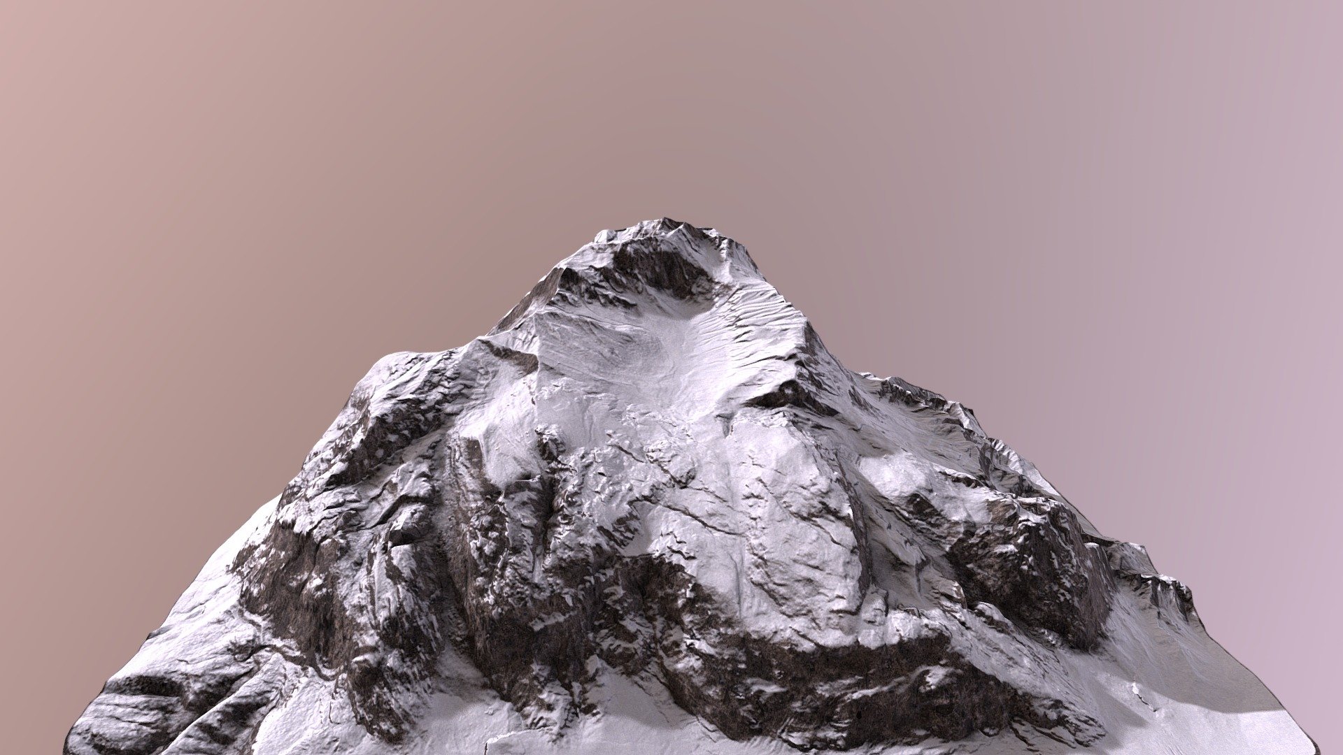 3d printed mountain 3d stl model free