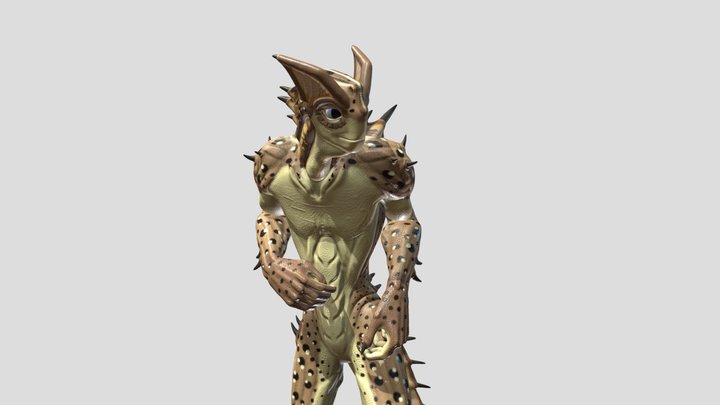 Female spikesaur 3D Model