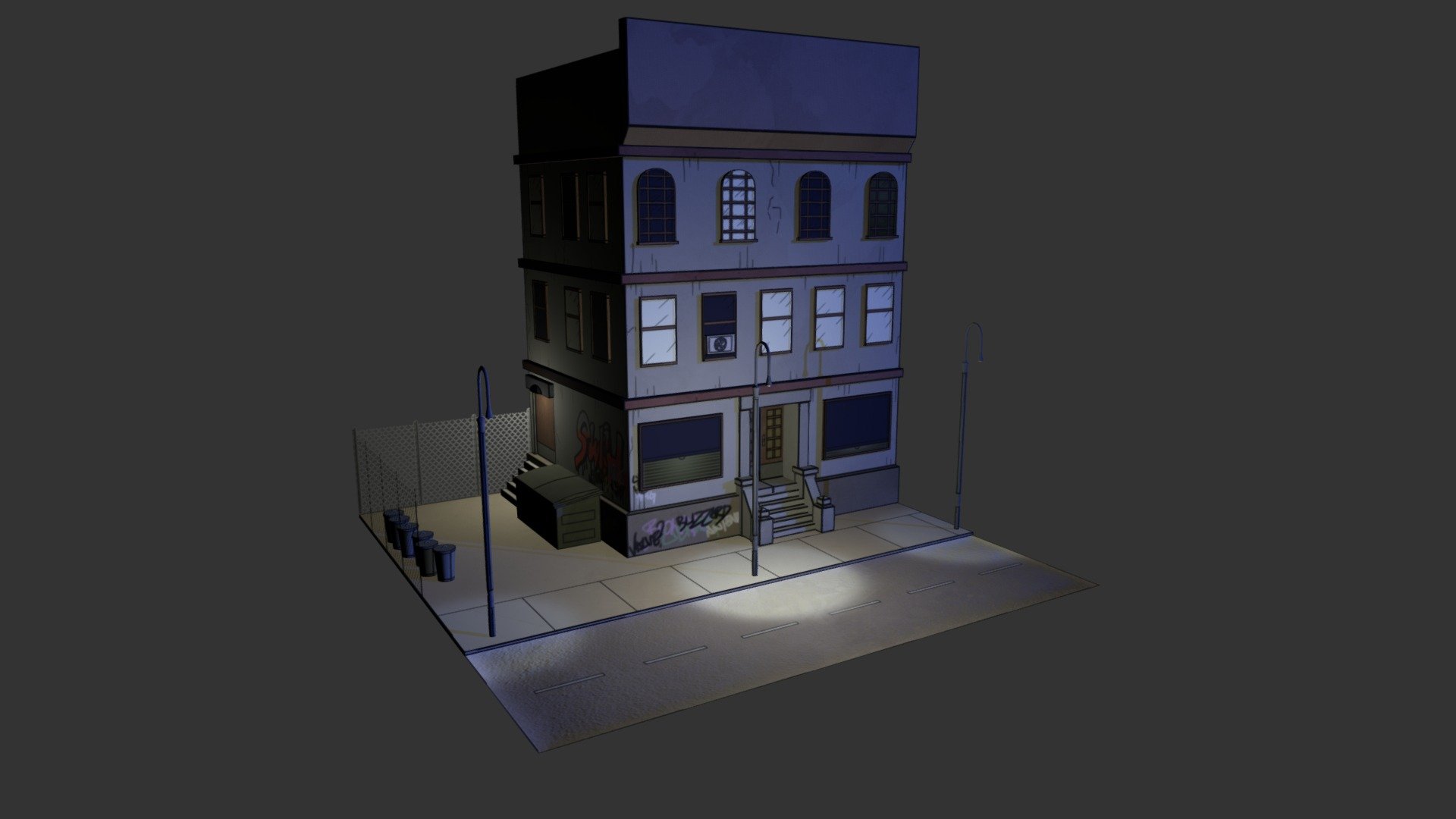 Environment Assignment 3d Model By Leighton Yang Leightonyang