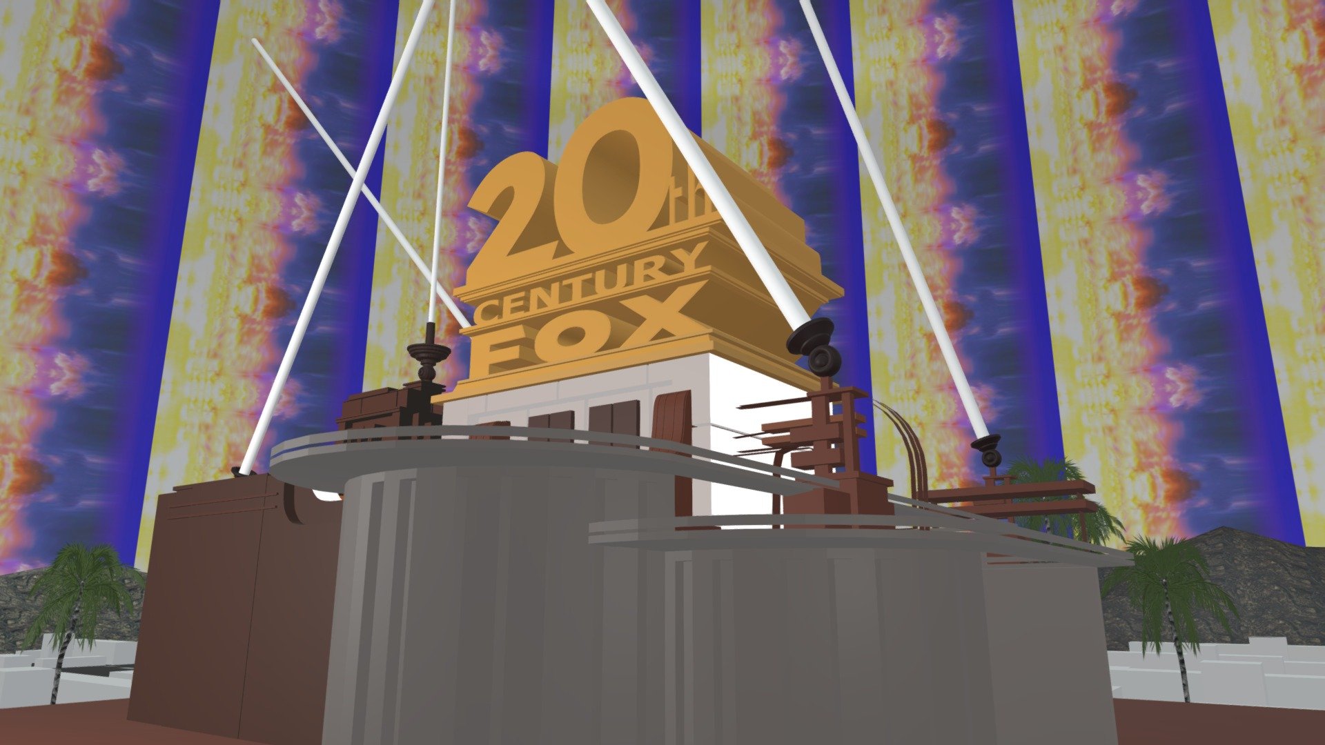 20th Century Fox Logo Destroyed Edition - Download Free 3d Model By 