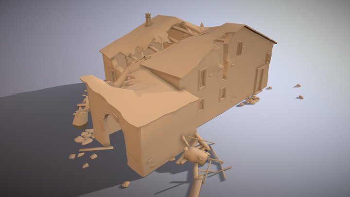 Masia (Catalan Farm House) 3D Model