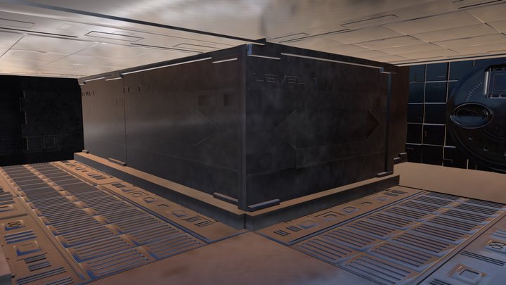 Sci-fi Corridor <copied templates> 3D Model