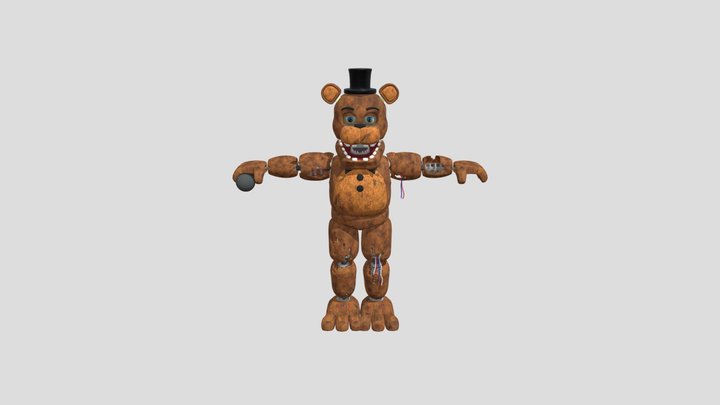 Withered Freddy by Coolioart 3D Model