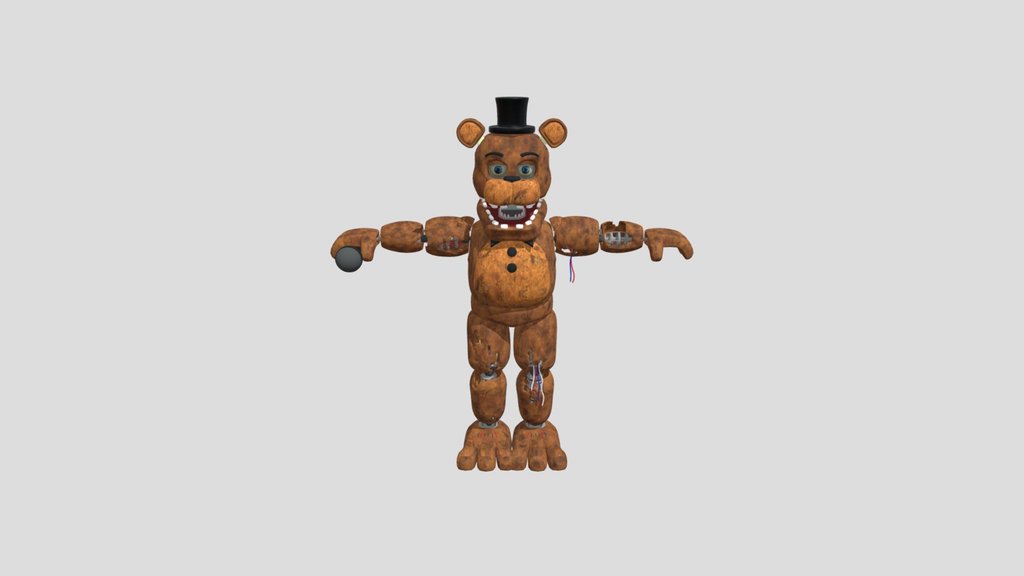 Withered Chica by Coolioart - Download Free 3D model by GeJato (@GeJato)  [e44dfc9]
