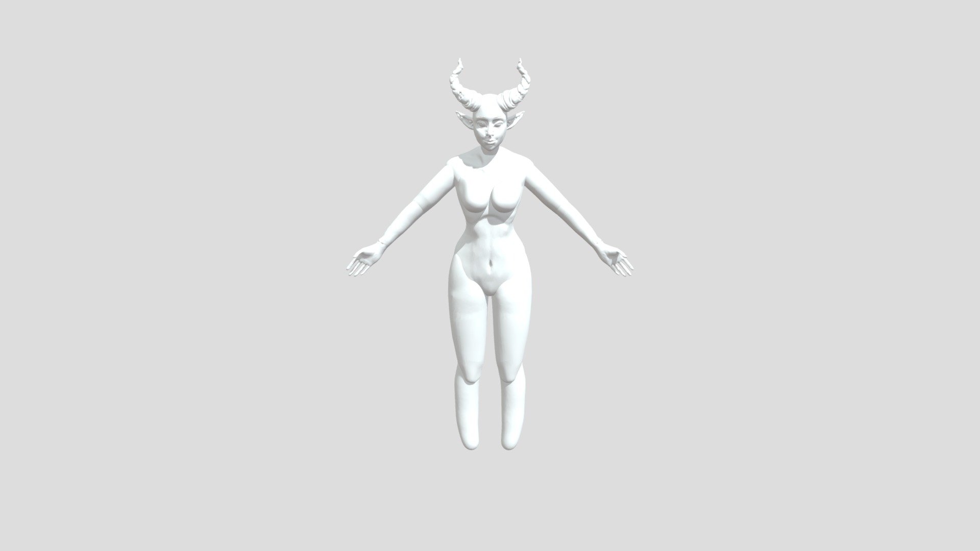 Demon Girl Model - 3D model by PsyPsyTeddy [d082480] - Sketchfab