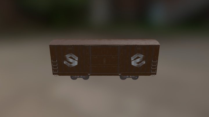 Train Cart 3D Model