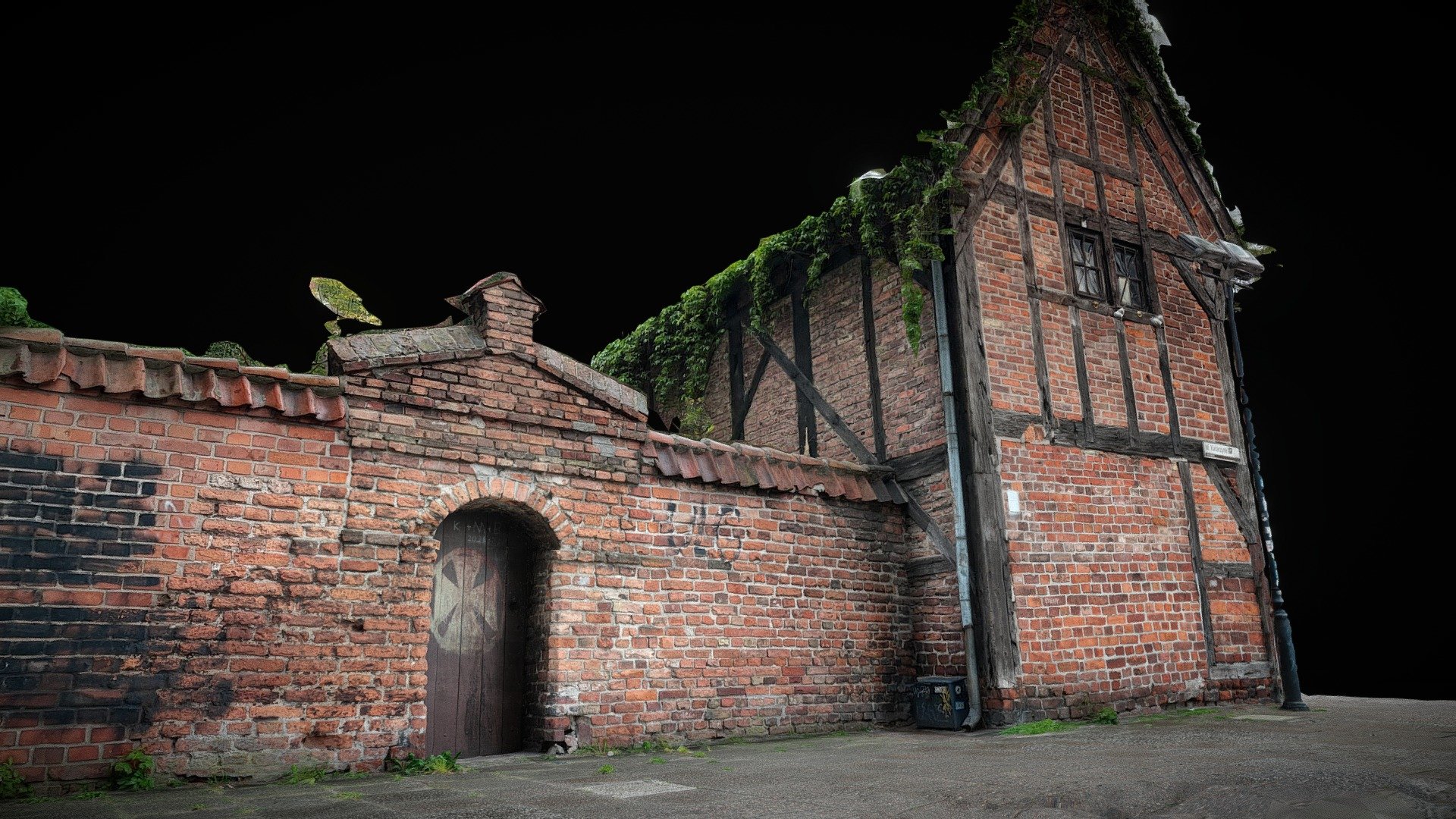 Gdansk, Center, Brick Door