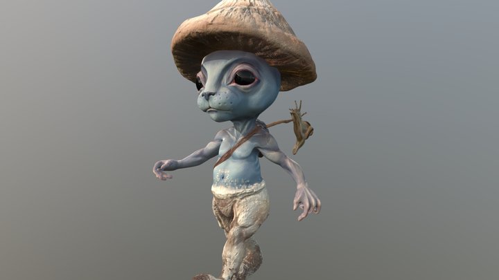 Shaylushay - Blue Smurf Cat 3D Model