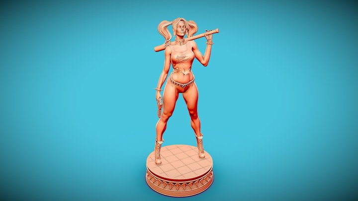 Harley Quinn for 3D printing 3D Model