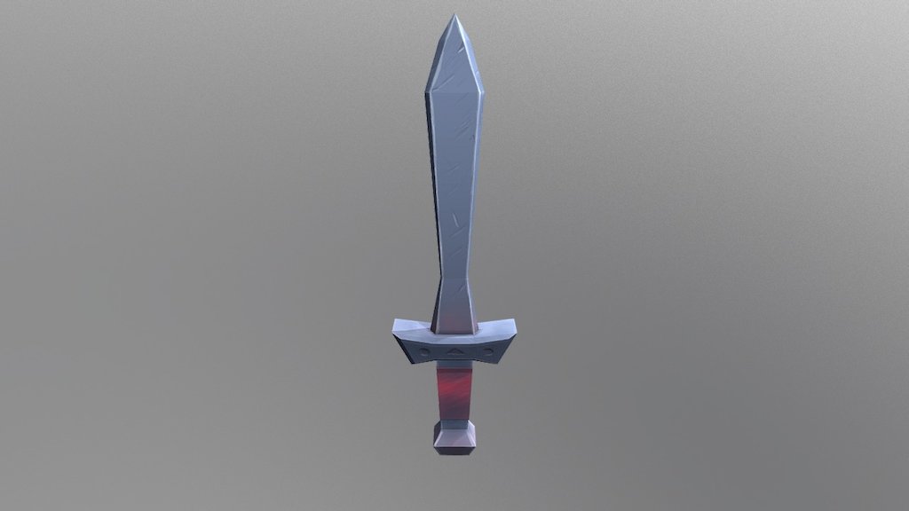 Low Poly Sword - 3D model by Marco.Pritscher [d083fba] - Sketchfab