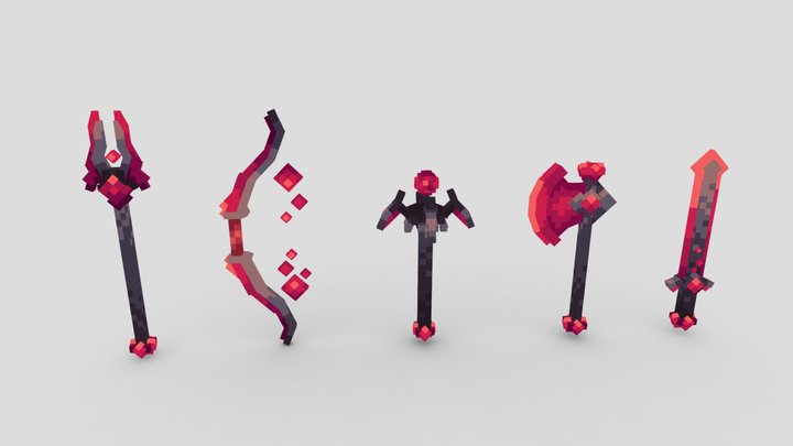 Ruby Weapons (Volume 1) 3D Model
