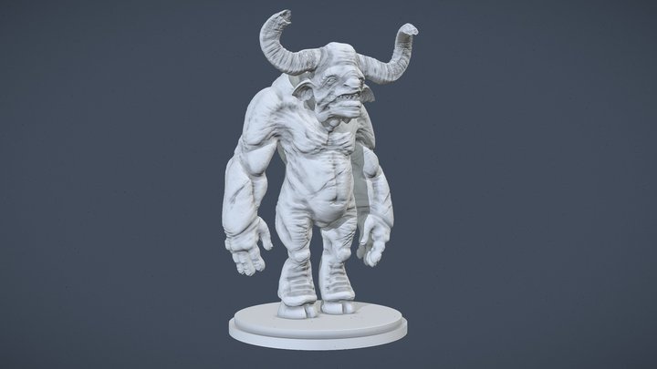 Minotaur - 3D Printing 3D Model