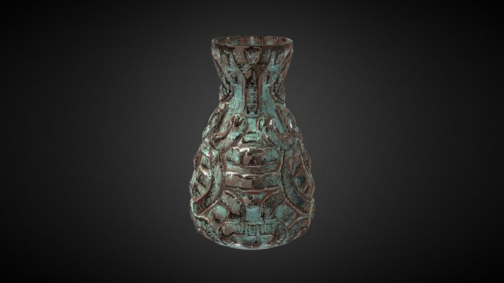 Rustic Bronze Bottle 3D Model