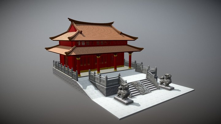 Kong Miao Jakabaring 3D Model