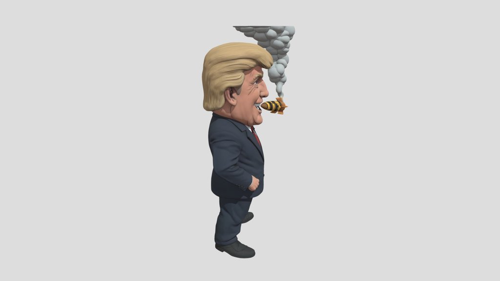 Tronald Dumb smoking the world