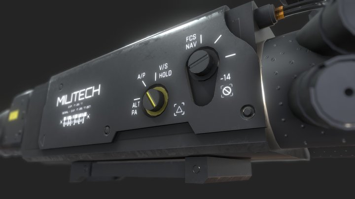 Cyberpunk 2077 // Kanone Max Weapon Scope 3D Model