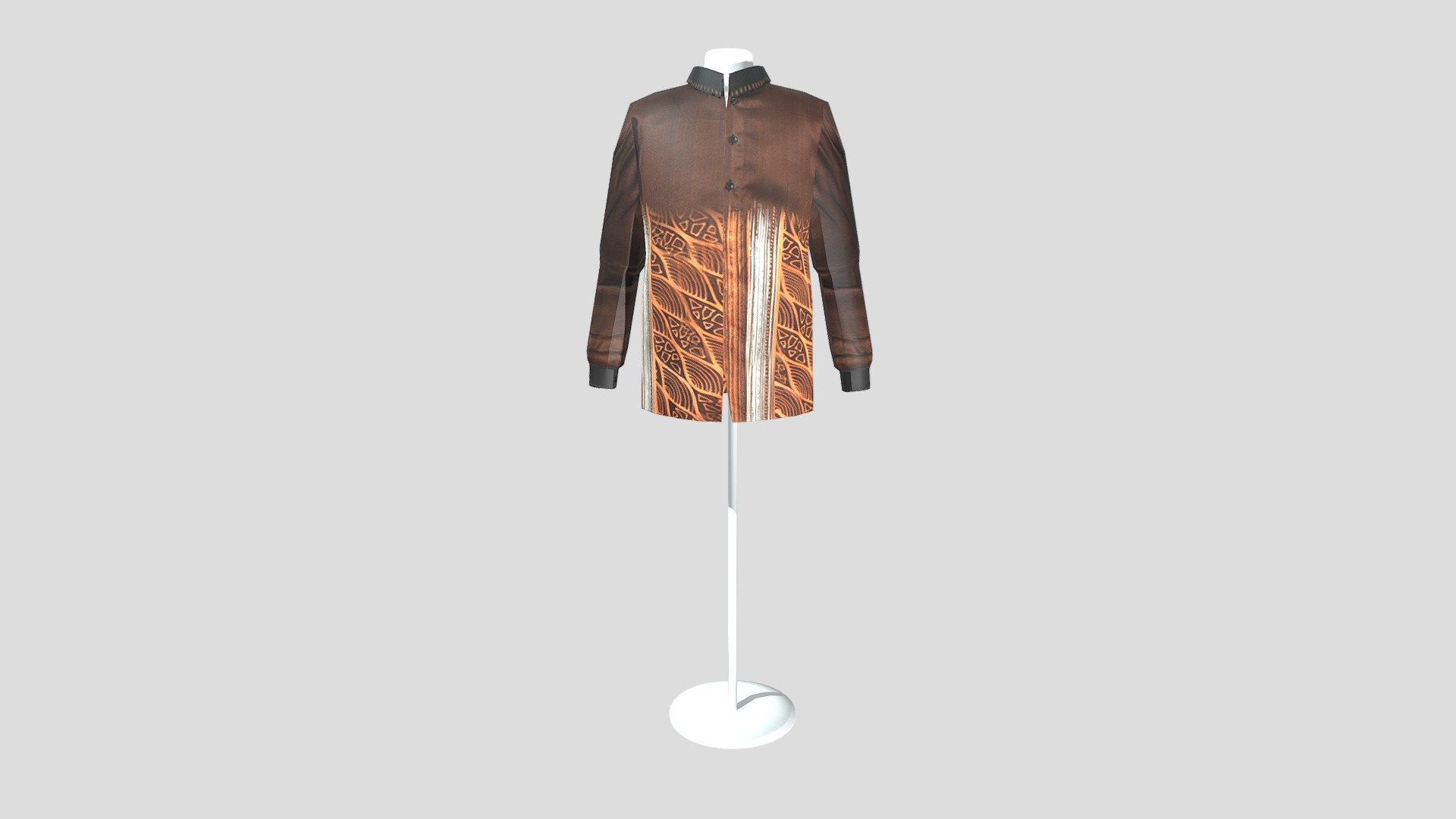 KEMEJA BATIK LELAKI BERLENGAN PANJANG