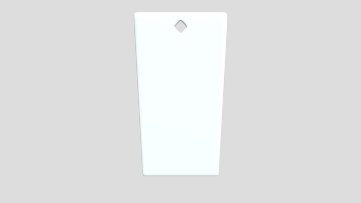 Rectangle Keychain Base 3D Model