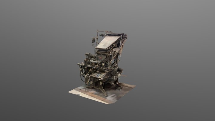 Model 8 Mergenthaler Linotype v1 3D Model