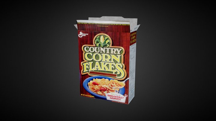 Cereal Box 3D Model