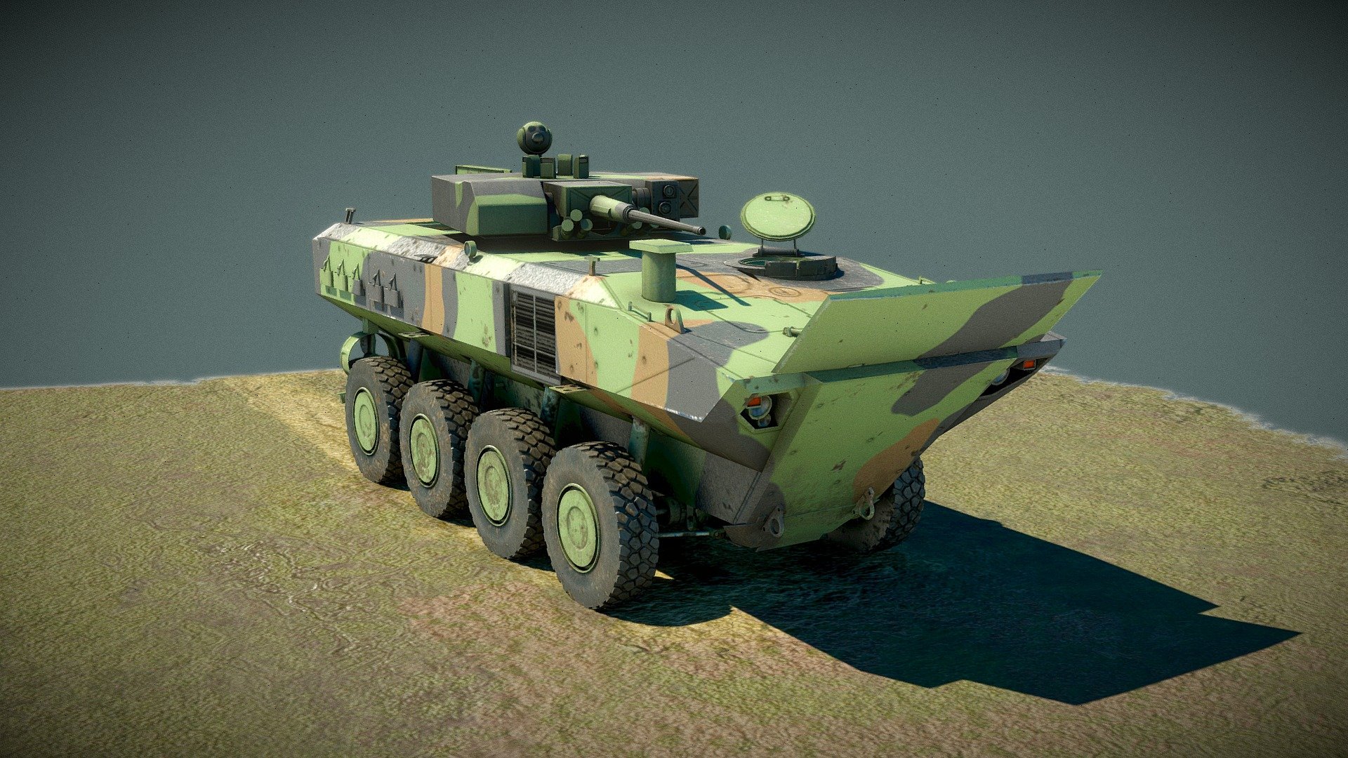 U.S. Marine Corp. ACV 30-mm Gun Variant - 3D model by Matt Bell