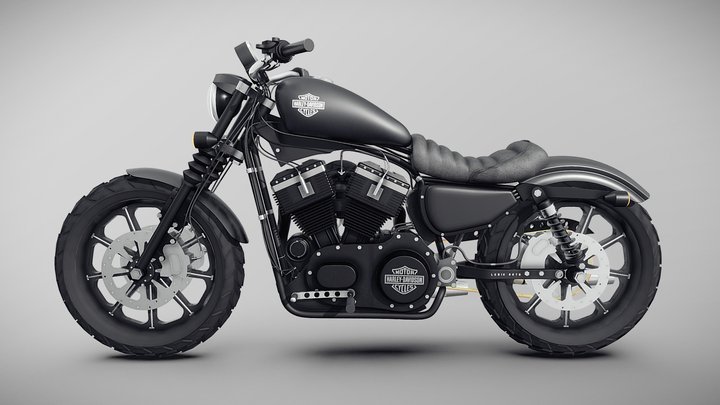 Harley Davidson Iron 883 3D Model