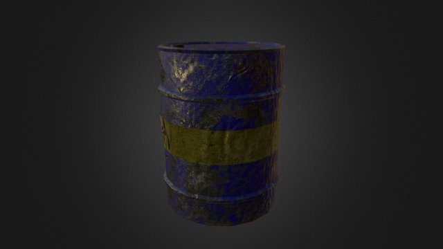 Metal Barrel 3D Model