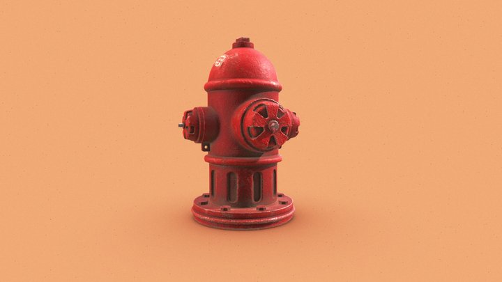 Fire Hydrant GameDev 3D Model